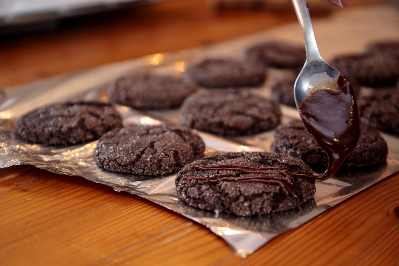 Un filet de chocolat pour finir.